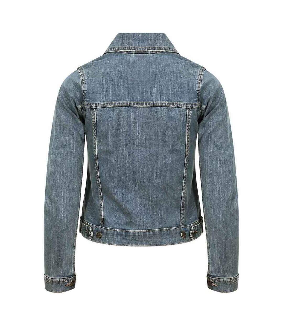 Veste en jean olivia femme bleu clair Awdis-2