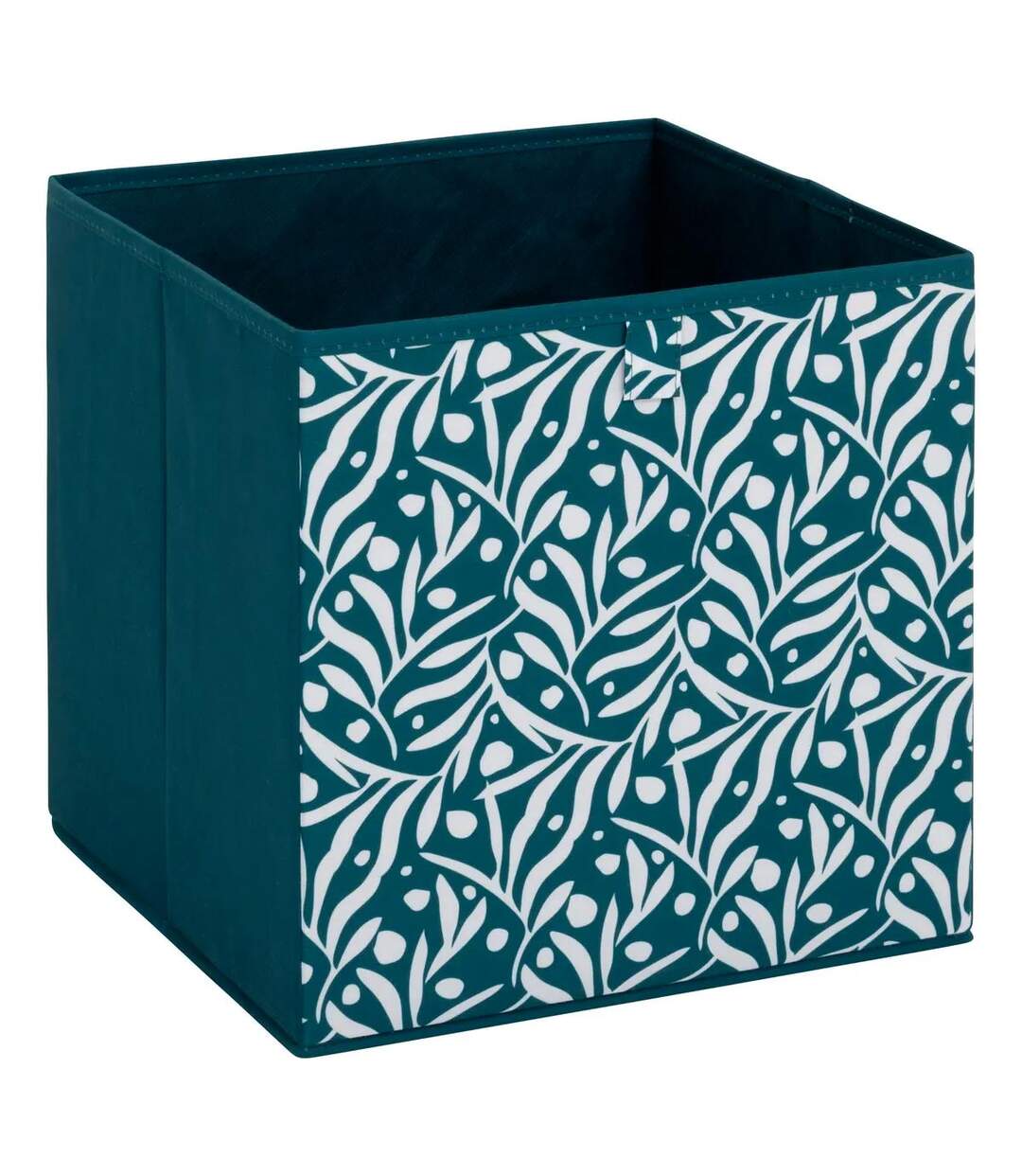 Boîte de Rangement Réversible Lauria 31x31cm Bleu Pétrole-1