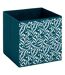Boîte de Rangement Réversible Lauria 31x31cm Bleu Pétrole-1