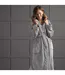 Ladies Soft Fleece Warm Bathrobe Dressing Gown for Winter-5