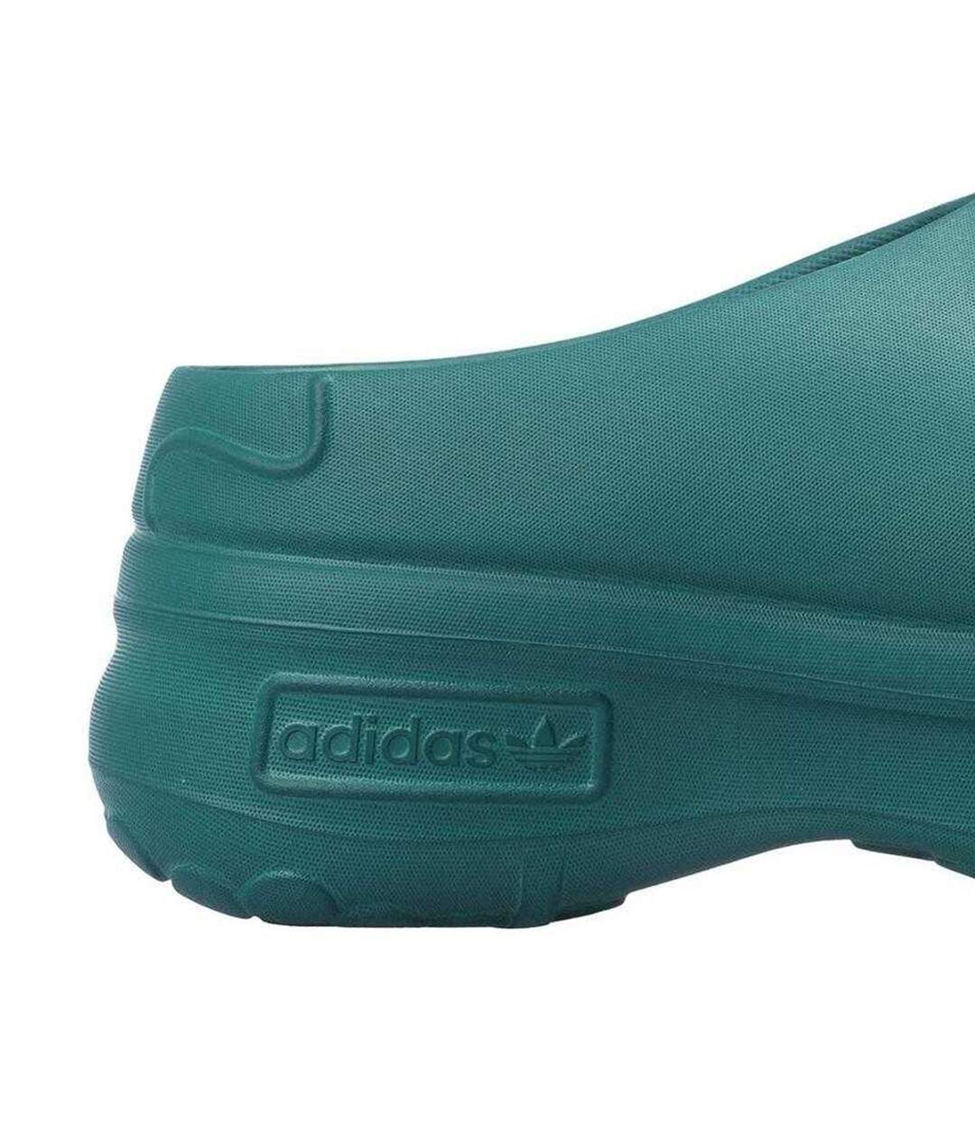 Womens/ladies Stan Smith Platform Mules Green Adidas-3
