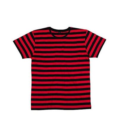 Mantis T-shirt rayé pour hommes (Noir/Rouge) - UTBC4932