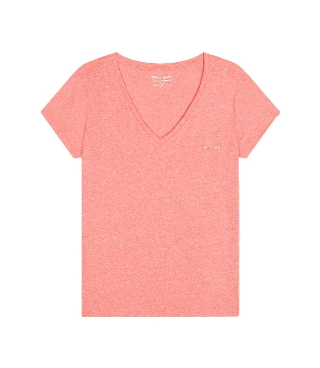 T-shirt Rose Femme Teddy Smith Narcisse - S-1