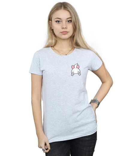 Disney - T-shirt ARISTOCATS MARIE BACKSIDE BREAST PRINT - Femme (Gris chiné) - UTBI15562