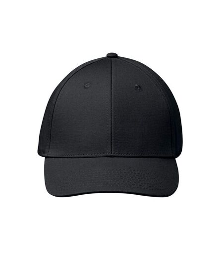 Bahamas Cotton 6 Panel Baseball Cap Black MidOcean
