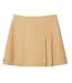 Womens/ladies Short Cotton Pleated Skirt Beige Lacoste-2