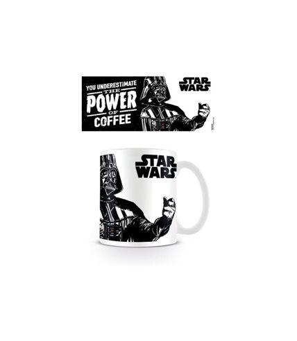 Star Wars - Mug THE POWER OF COFFEE (Blanc / Noir) (Taille unique) - UTPM2286