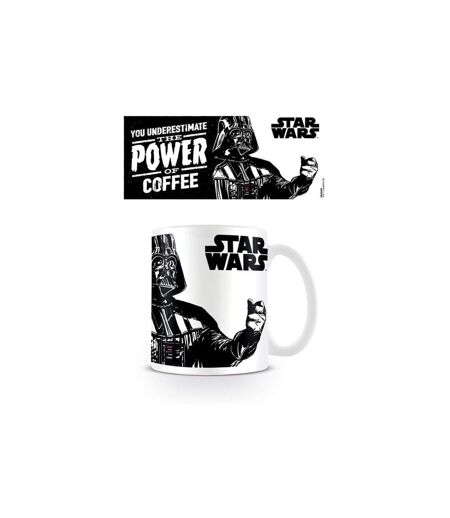 Star Wars - Mug THE POWER OF COFFEE (Blanc / Noir) (Taille unique) - UTPM2286