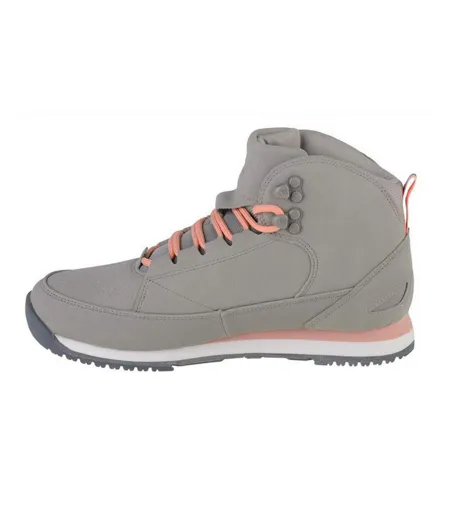 Childrens/kids Synthetic Leather High Cut Winter Boots Grey 4F