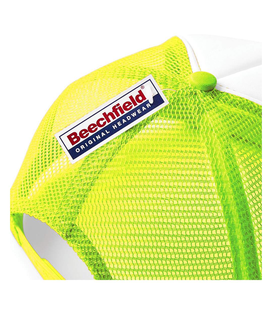 Casquette unisexe jaune fluo Beechfield-3