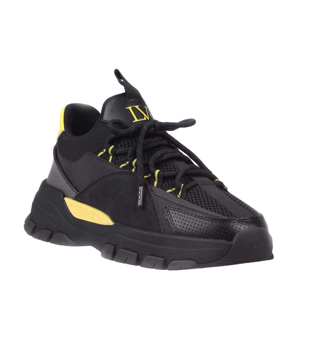 Baskets Creator Evo Homme Noir Jaune Lavair-1