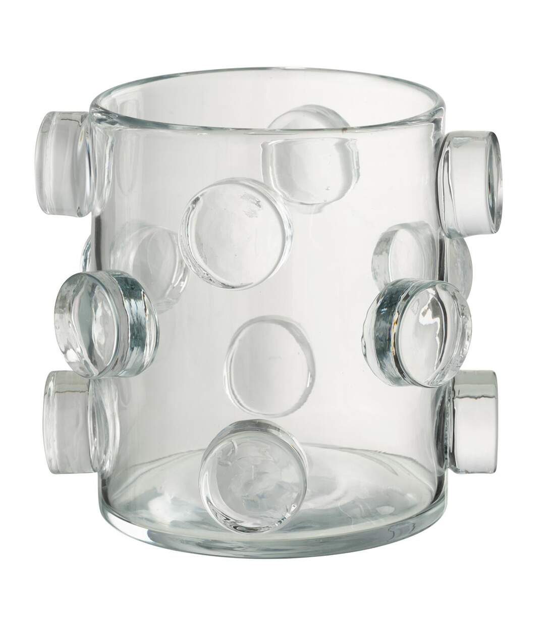 Vase Design en Verre Pebbles 20cm Transparent-1