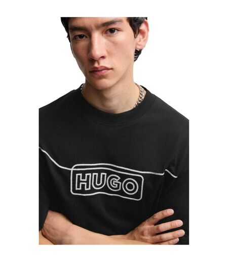 T-shirt Style Logo Noideryo Homme Noir Hugo