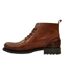 Mens Focus Leather Block Heel Boots Tan Firetrap-3