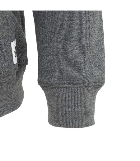 Sweat Manches Longues Homme Gris Foncé Chiné Lonsdale