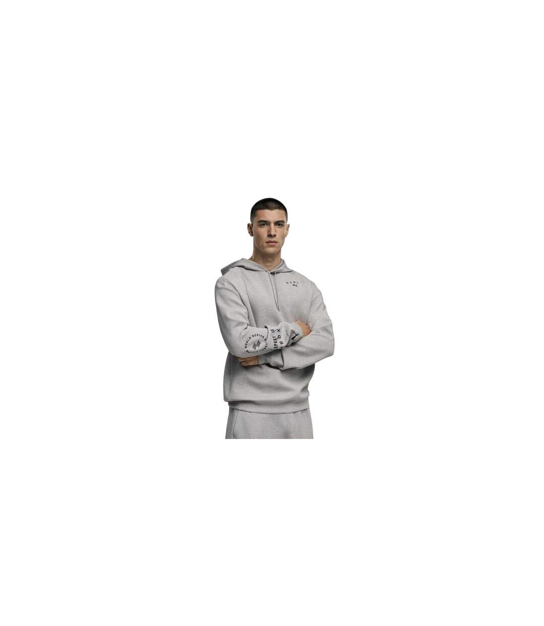 Mens Hyrox Pullover Hoodie Grey Heather Puma-1