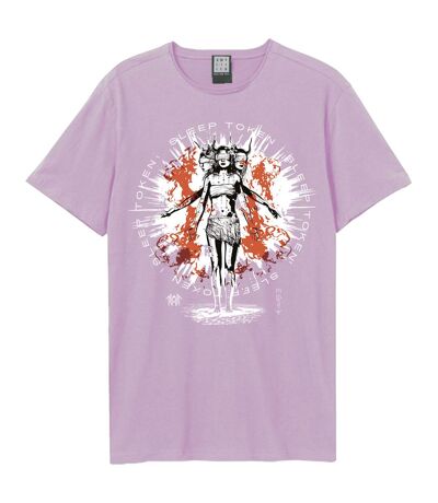 T-shirt rain adulte rose Amplified