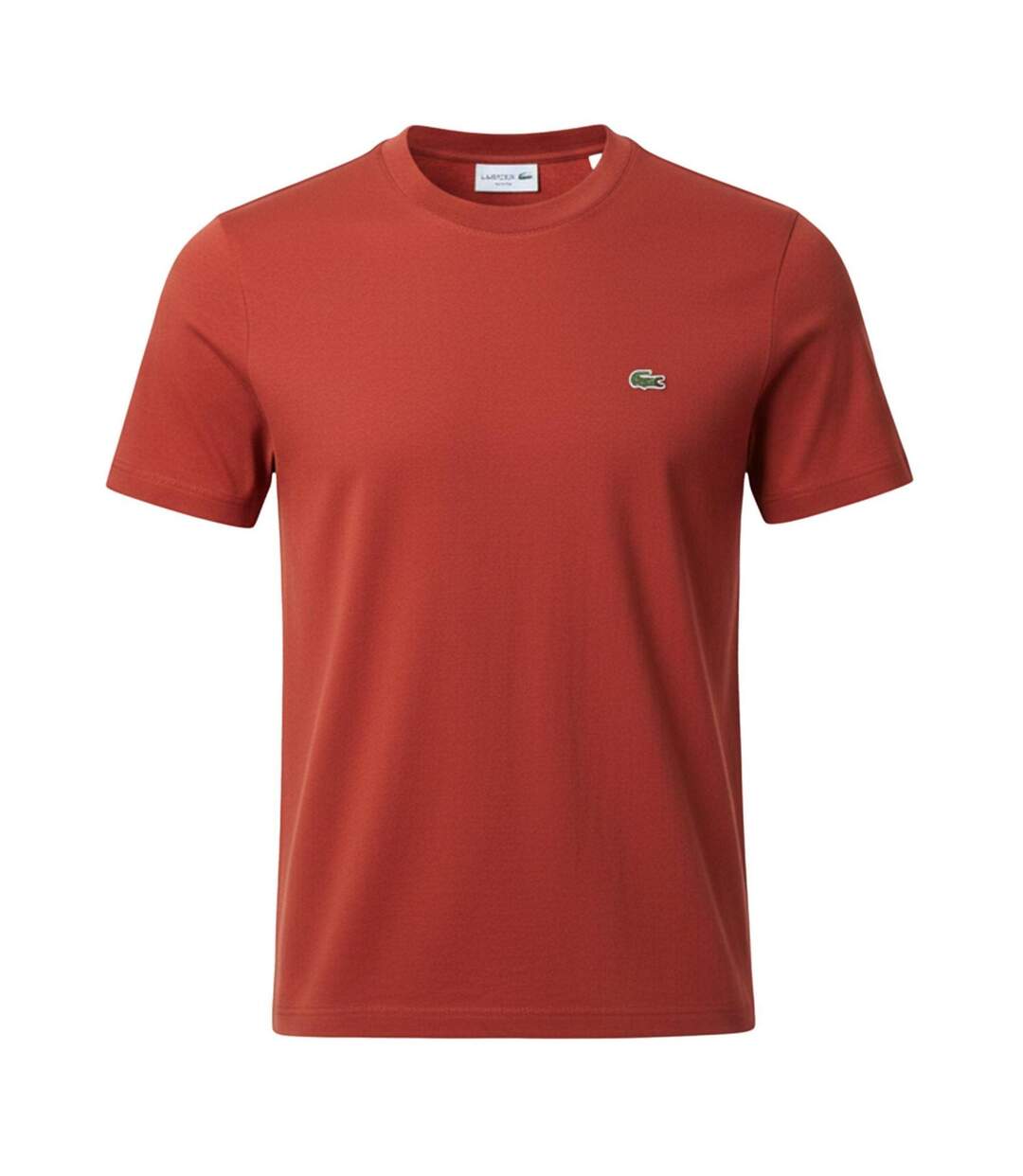 T-shirt Motif/style Logo Brodé Homme Rouge Lacoste-1