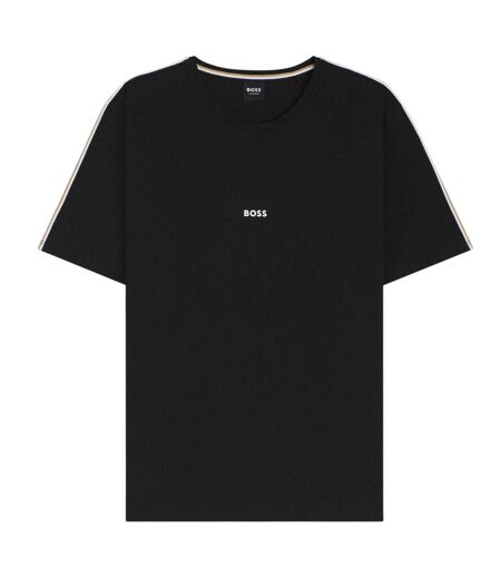 Mens Logo Polycotton Regular T-shirt Black Boss