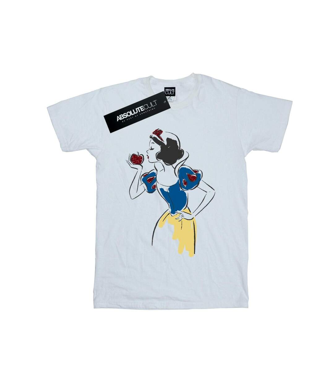 Disney Princess - T-shirt SNOW WHITE APPLE GLITTER - Femme (Blanc) - UTBI42656-1