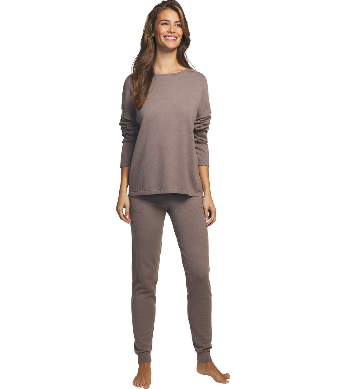 Tenue détente et intérieur pyjama pantalon haut Tricot Selmark-1