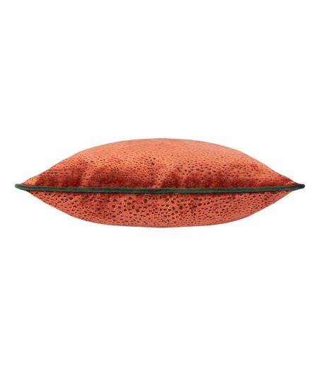 Estelle spotted cushion cover 45cm x 45cm paprika red/teal Paoletti