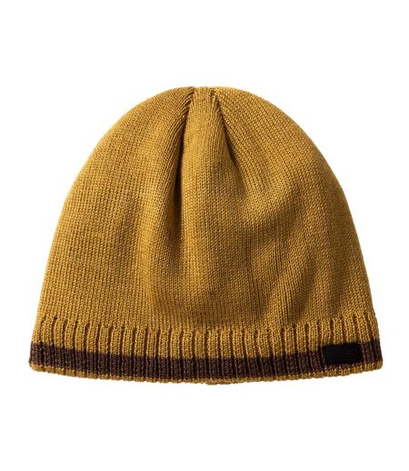 Bonnet En Acrylique Motif/style Détail Rayé Balton Homme Jaune Sombre Marron Foncé Regatta
