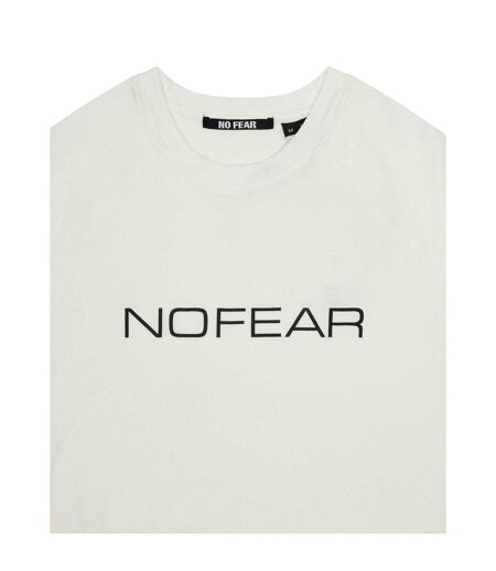Mens Logo Raglan Long-sleeved T-shirt White No Fear