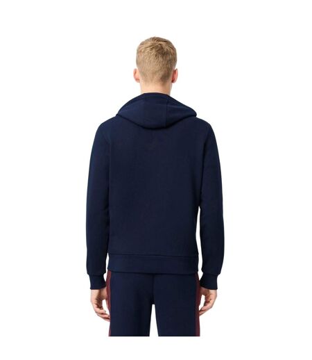 Veste À Capuche Style Bloc De Couleurs Homme Bleu Marine Rouge Lacoste