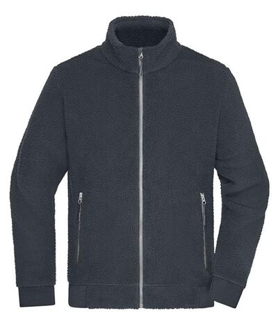 Veste polaire sherpa de travail - Unisexe - JN1862 - gris carbone