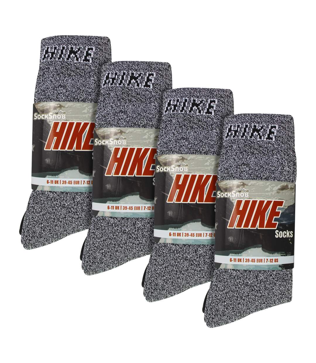 Sock Snob - 12 Paires Homme Chaussettes Randonnée | Chaussette Botte Rembourre-2