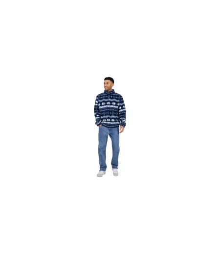 Mens Regular Sweatshirt Navy Multicoloured Brave Soul
