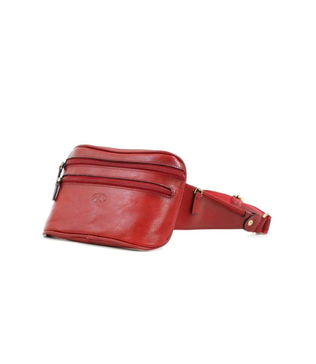 Katana - Sac banane femme en cuir - rouge - 3474-1