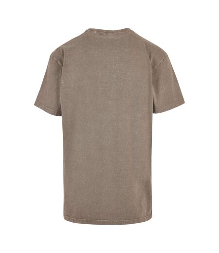 T-shirt Motif/style Délavé À L'acide Adulte Kaki Foncé Build Your Brand