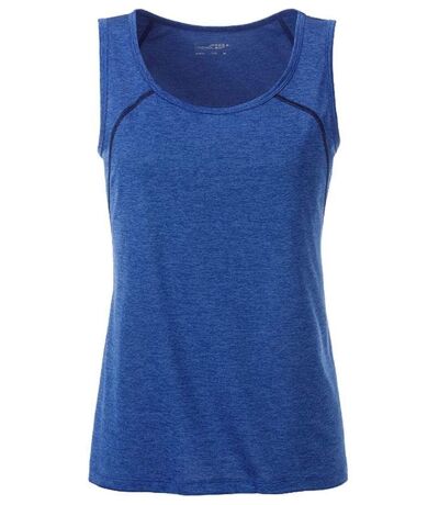 Débardeur running respirant - Femme - JN493 - bleu mélange