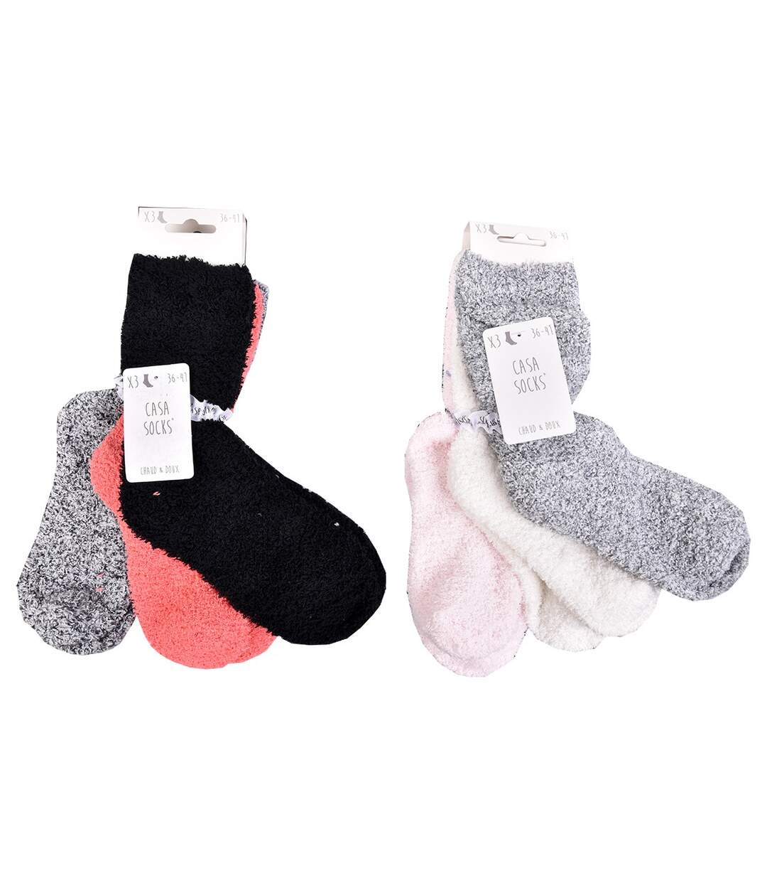 Chaussettes pour Femme Casa Socks Toucher Doux Pack de 6 CASA SOCKS Toucher Doux-2