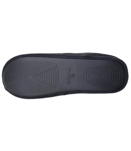 Isotoner Chaussons extra-light Mules homme suédine, semelle gomme ultra souple