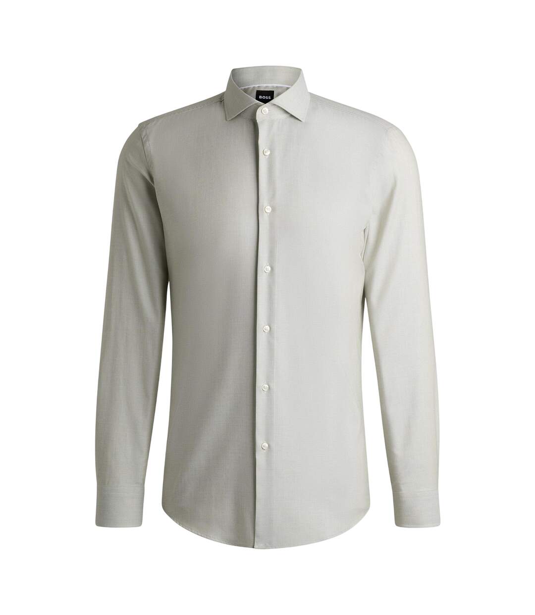 Chemise Manches Longues Homme Vert Moyen Boss-2