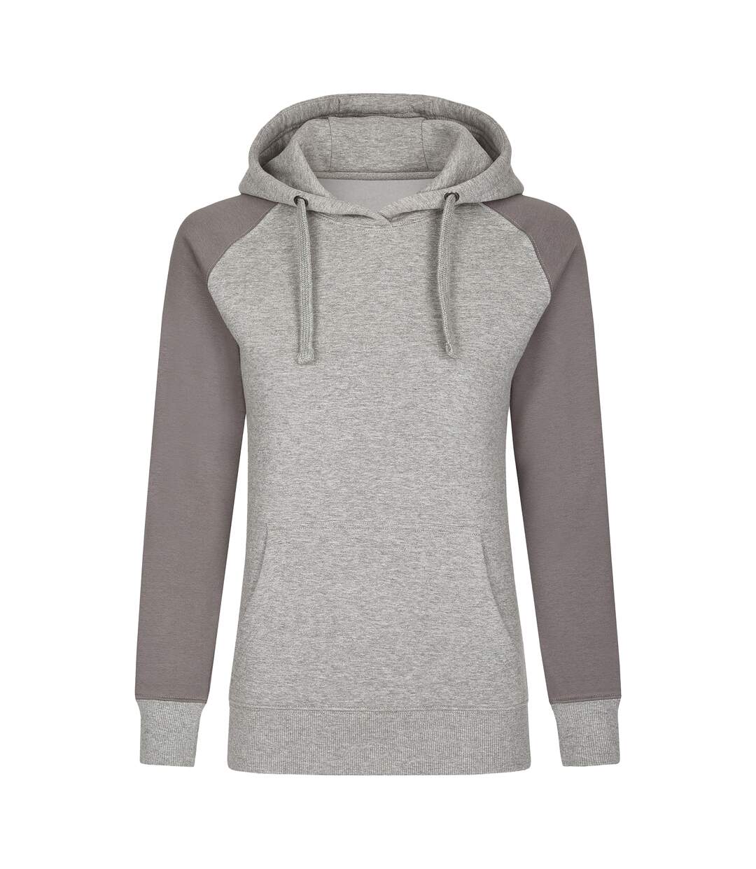 Sweat À Capuche My Mate Femme Gris Chiné Gris Uni Miners Mate-1