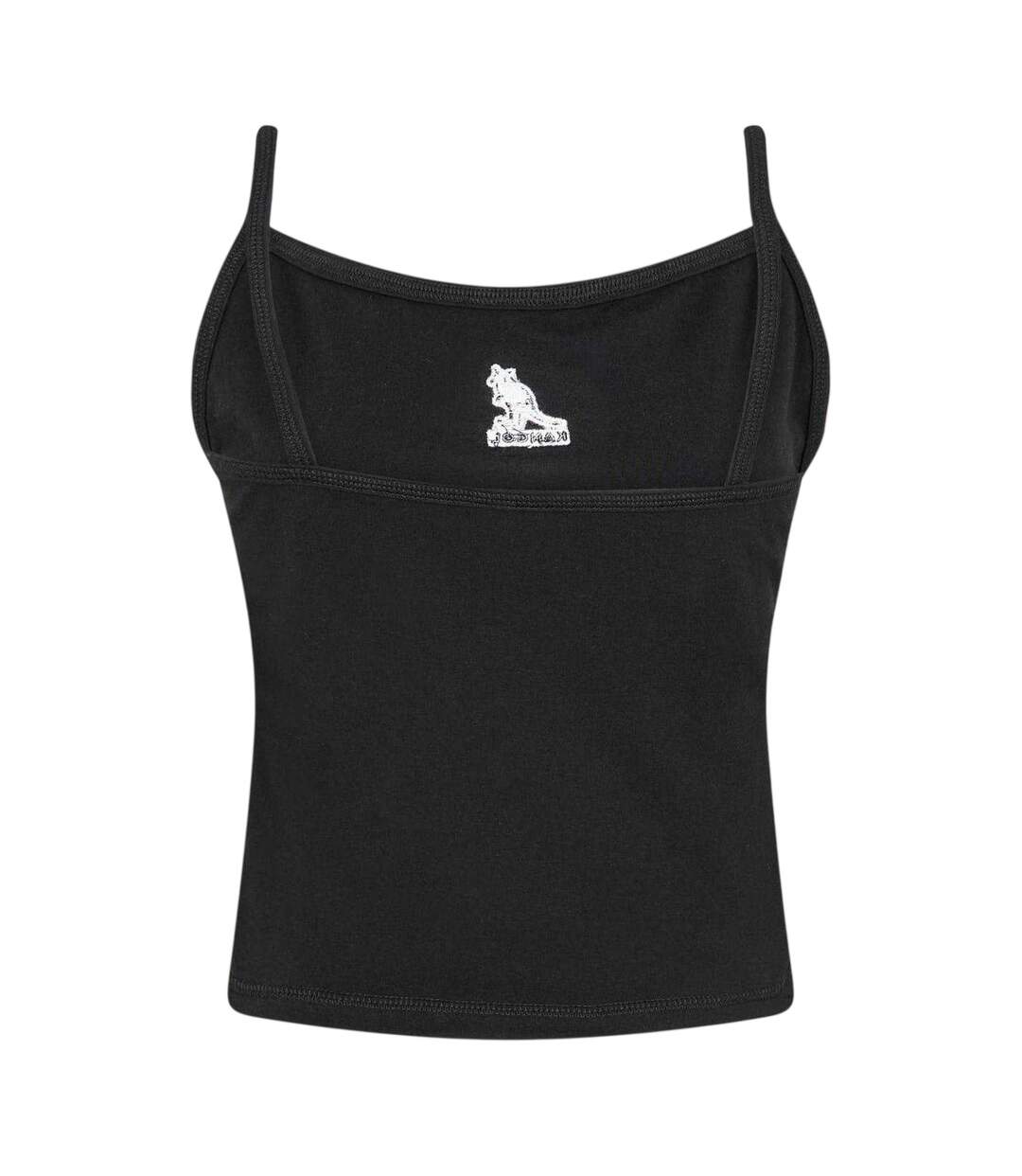 Womens/ladies Chest Logo Vest Top Black Kangol-3