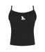 Womens/ladies Chest Logo Vest Top Black Kangol-3