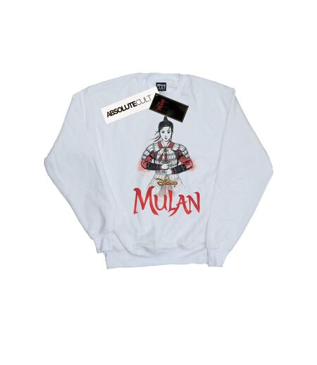 Disney Sweatshirt Womens/Ladies Mulan Movie Sword Pose (Blanc) - UTBI26563