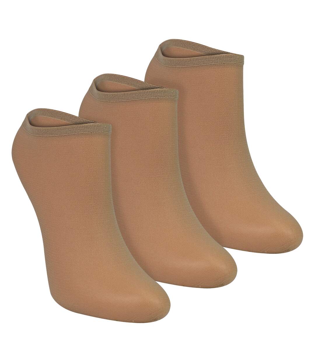 Sock Snob – Lot De 3 Socquettes Invisibles Femme 15 Deniers No Show-1