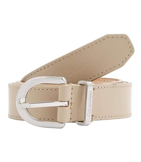 Ceinture beige femme calvin klein jeans ck must loop - t 80