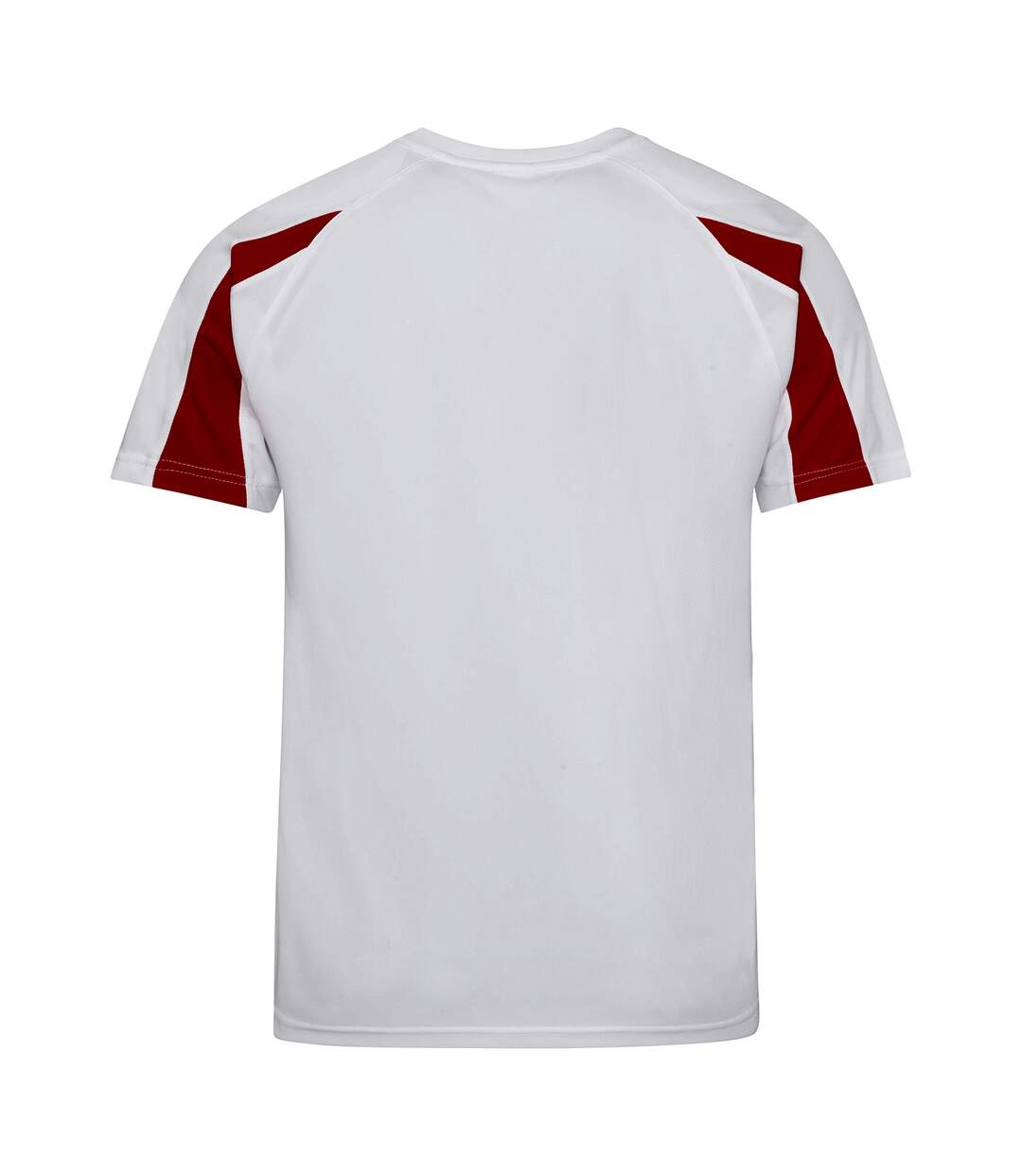 T-shirt sport contraste homme blanc arctique/rouge feu Just Cool