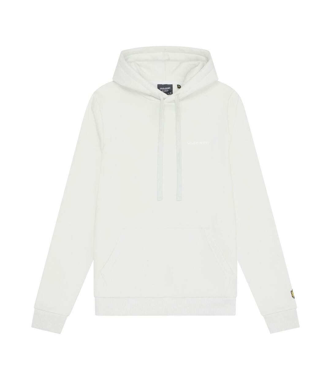 Sweat À Capuche Motif Brodé Homme Bleu Blanc Lyle & Scott-1