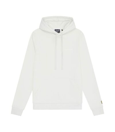 Sweat À Capuche Motif Brodé Homme Bleu Blanc Lyle & Scott