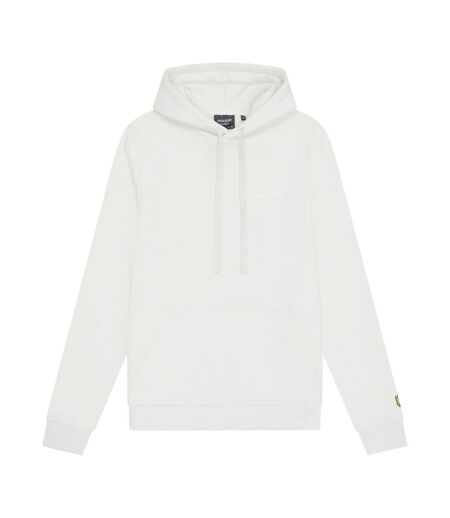 Sweat À Capuche Motif Brodé Homme Bleu Blanc Lyle & Scott
