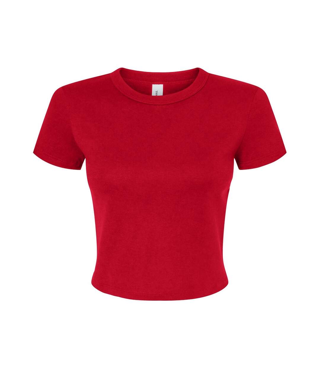 Haut court femme rouge uni Bella + Canvas