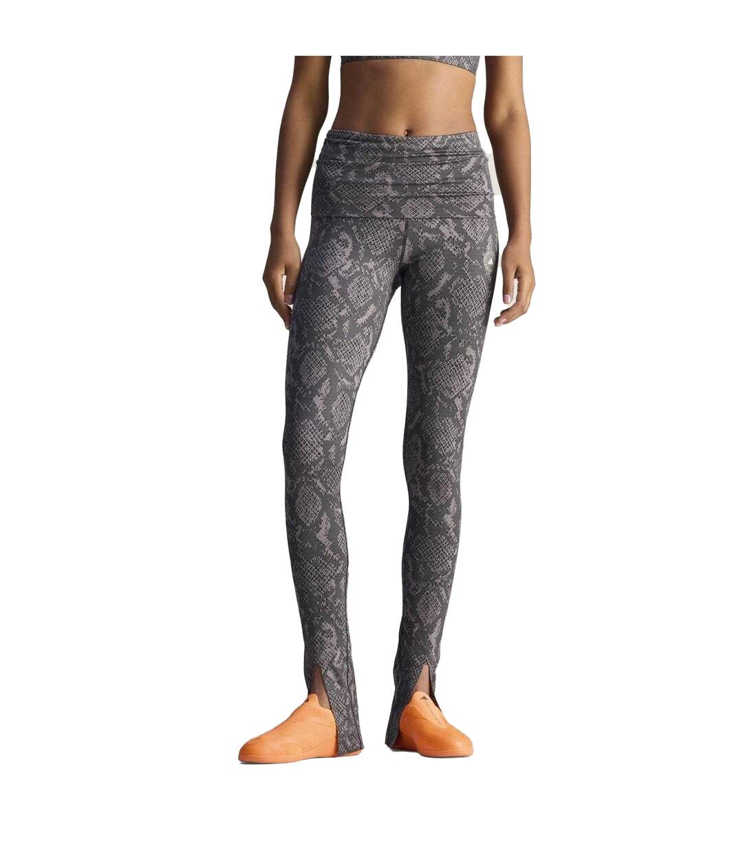 Legging Motif/style Fendu Stella Mccartney Femme Vert Adidas-1